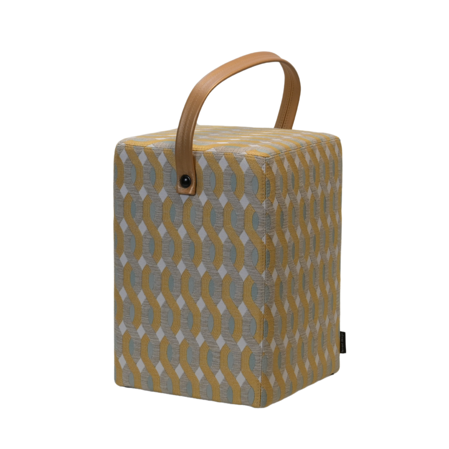 Hocker Linus Stoff "Gold"