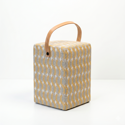 Hocker Linus Stoff "Gold"