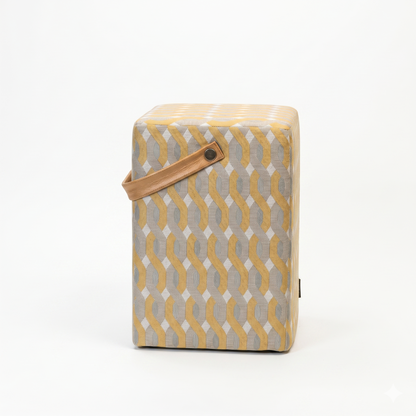 Hocker Linus Stoff "Gold"