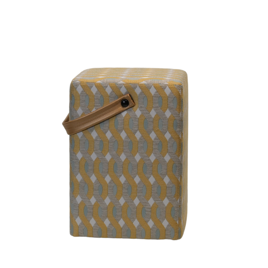 Hocker Linus Stoff "Gold"