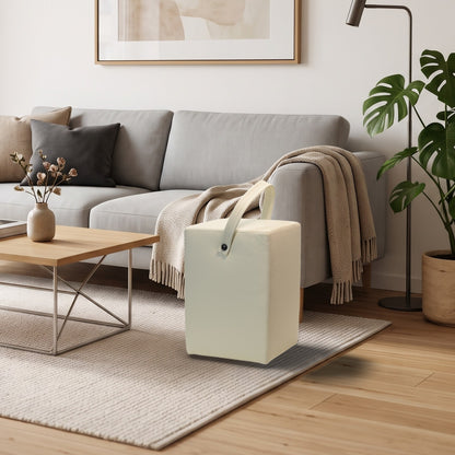 Hocker Linus Creme im Wohnzimmer
