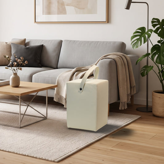 Hocker Linus Creme im Wohnzimmer