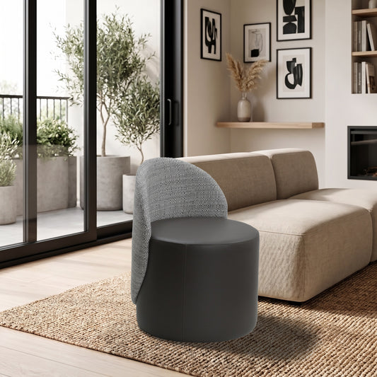 Sessel Paul Dunkelgrau im Wohnzimmer
