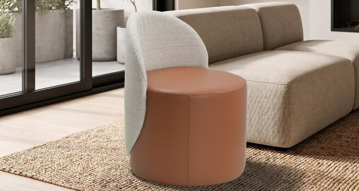 Sessel Paul Karamell im Wohnzimmer
