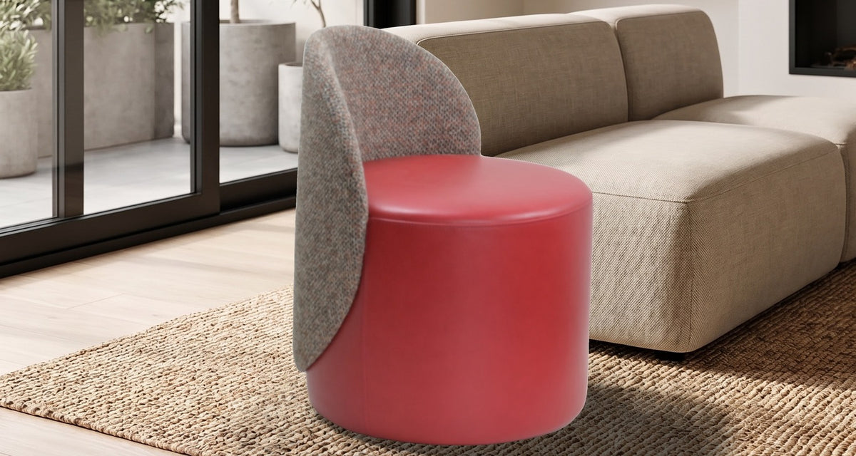 Sessel Paul Rot im Wohnzimmer
