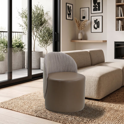 Sessel Paul Taupe im Wohnzimmer